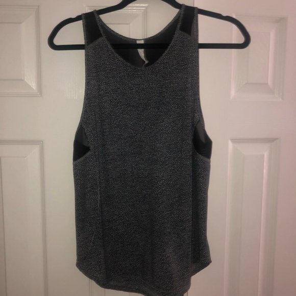 lululemon athletica Tops - Lululemon Black and White Dot Mesh Tank Top